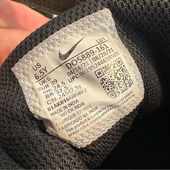 Nike Court Borough Mid 2 White Blue University Red sneakers laced Velcro 6.5 / 8 - Picture 7 of 7